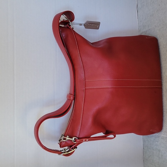 Coach Vintage red leather legacy crossbody messenger - Picture 1 of 16
